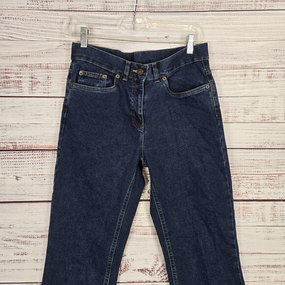 Vintage Casual Corner Jeans Women Sz 4 Stretch Bootcut High Rise Denim Dark Wash - Picture 3 of 11